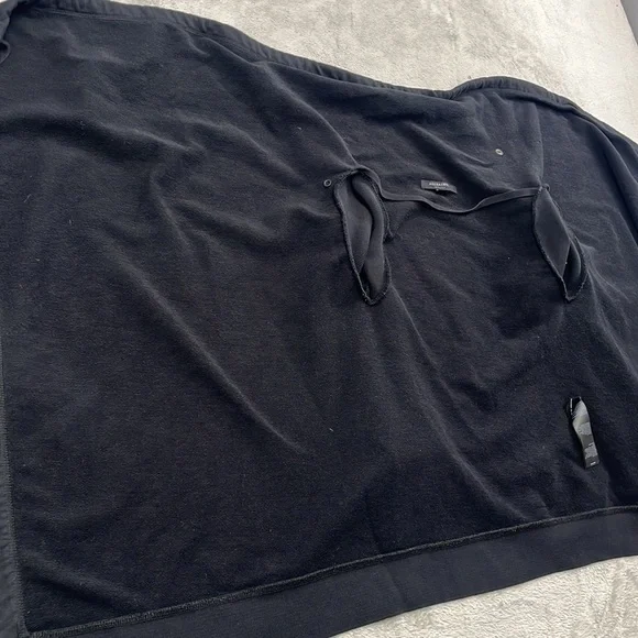 All‎ Saints XS Black 100% Cotton Wrap Cardigan Sweater - Picture 5 of 11